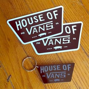 NEW Vans Keychain W/ Stickers!!!!